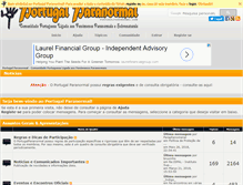 Tablet Screenshot of portugalparanormal.com